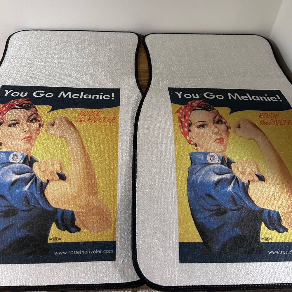 Rosie the Riveter Car Mats